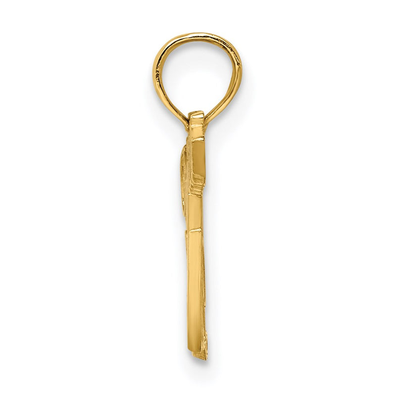 14K Yellow Gold Policeman'S Lady Charm