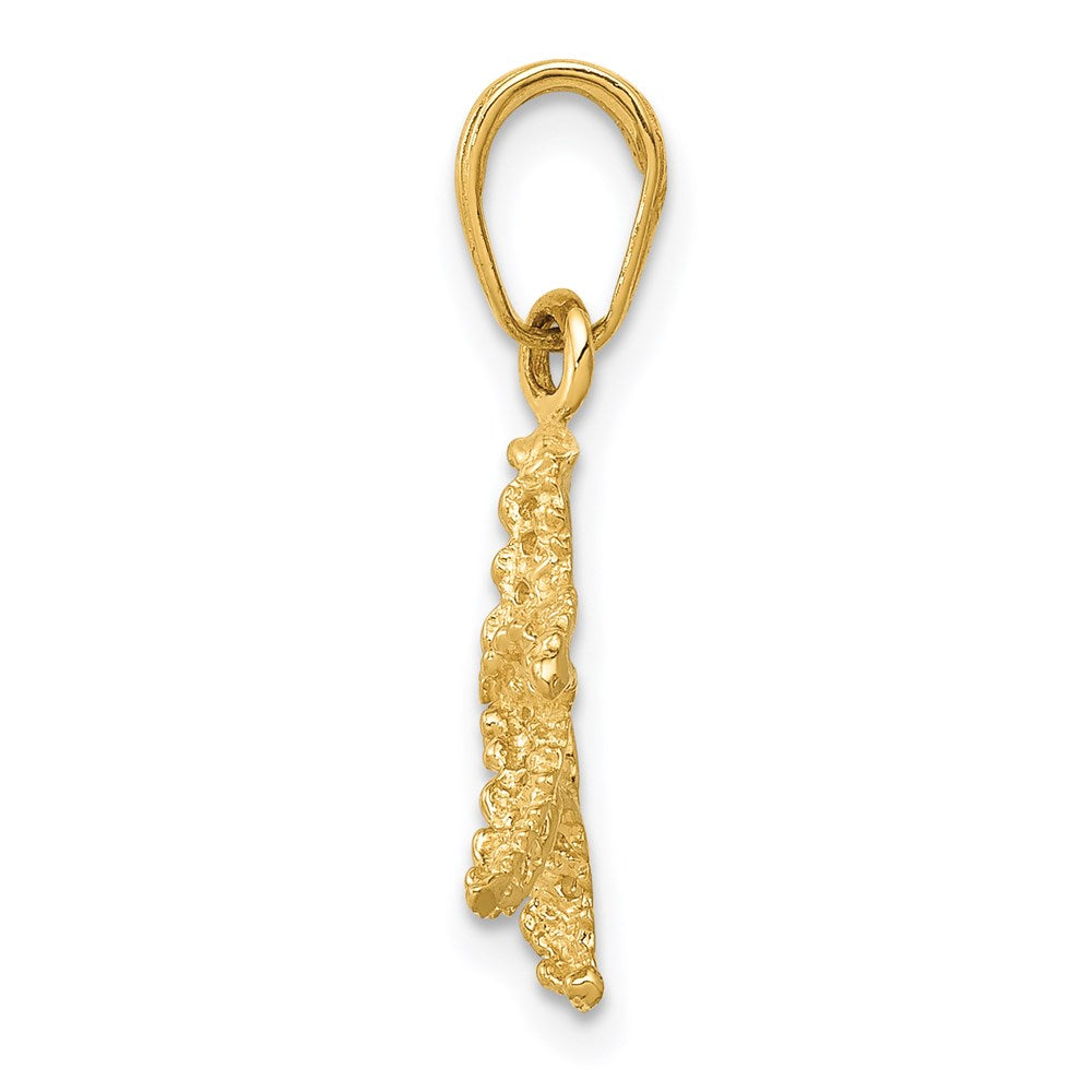 14K Yellow Gold Starfish Pendant
