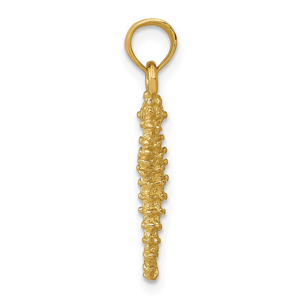 14K Yellow Gold Seahorse Pendant