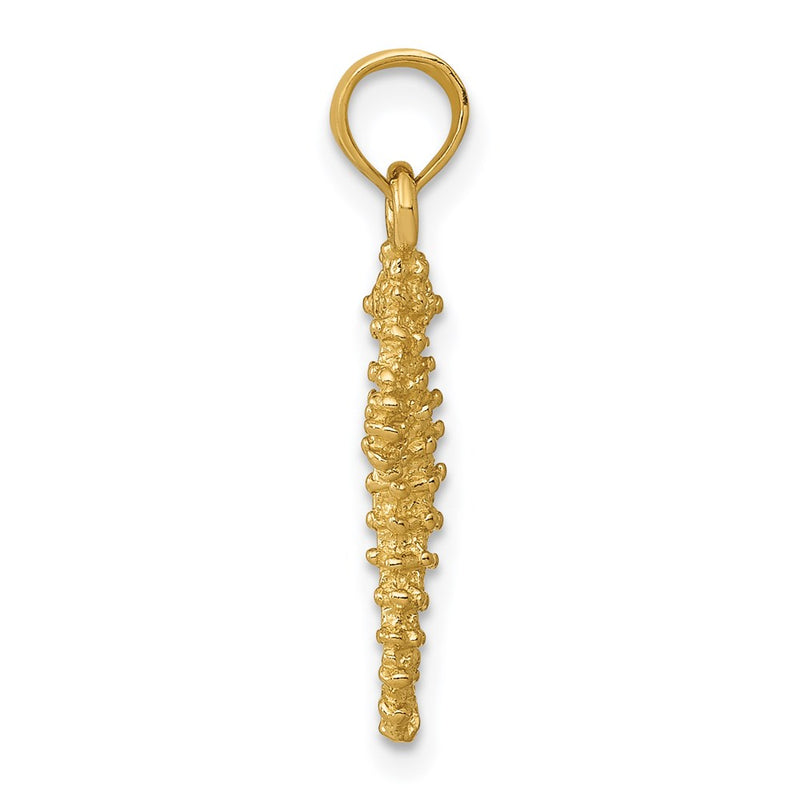 14K Yellow Gold Seahorse Pendant