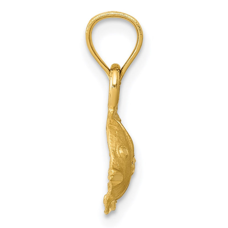 14K Yellow Gold Fish Pendant