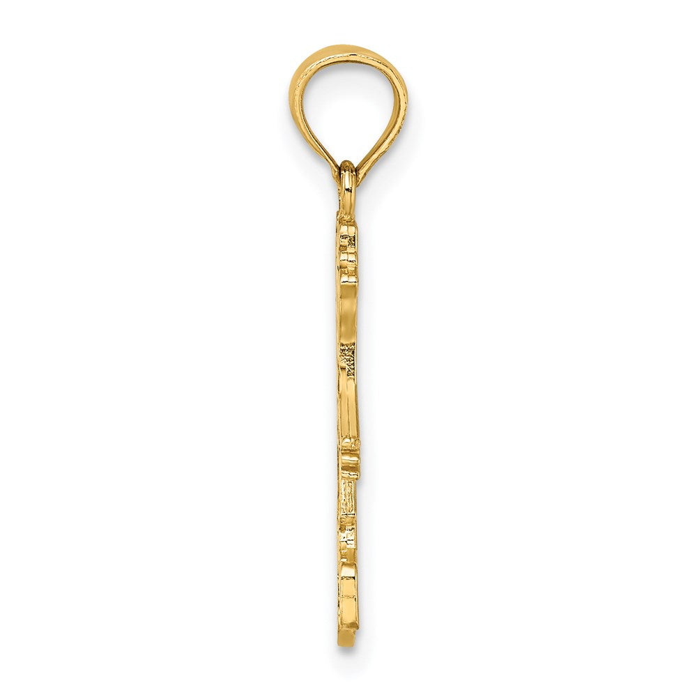 14K Yellow Gold Girl Charm