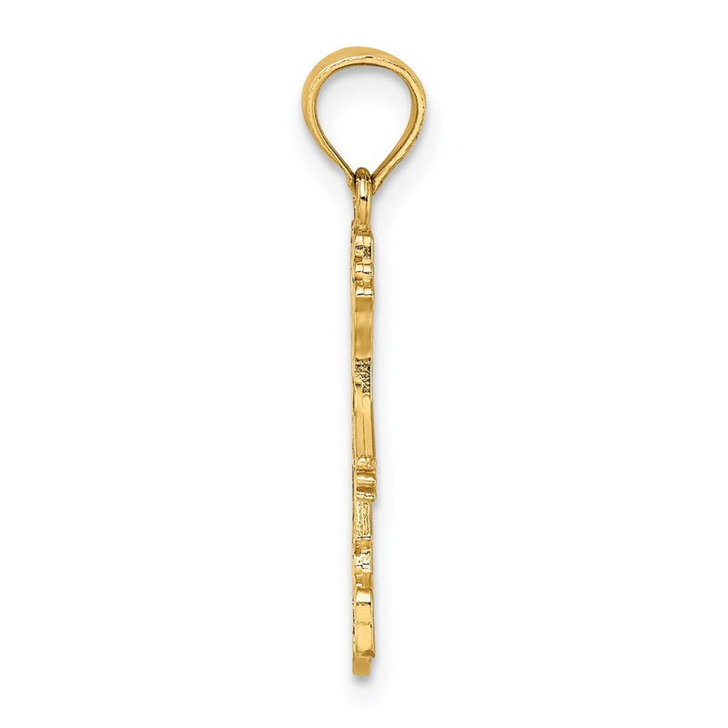 14K Yellow Gold Girl Charm