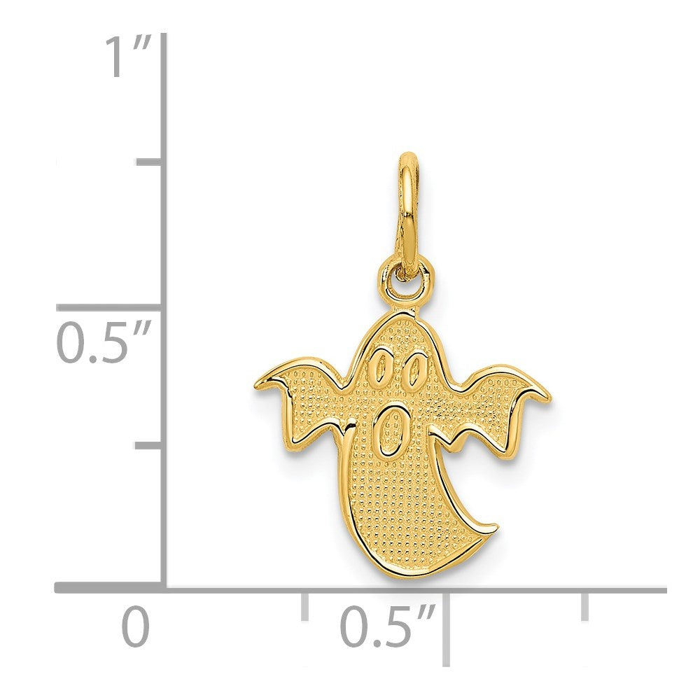 14K Yellow Gold Ghost Charm