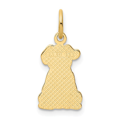 14K Yellow Gold Puppy Charm