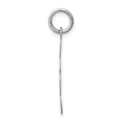 14K White Gold Polished Treble Clef Charm