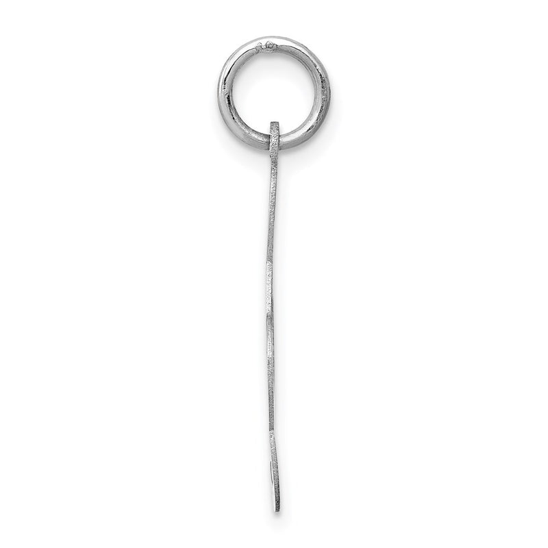 14K White Gold Polished Treble Clef Charm