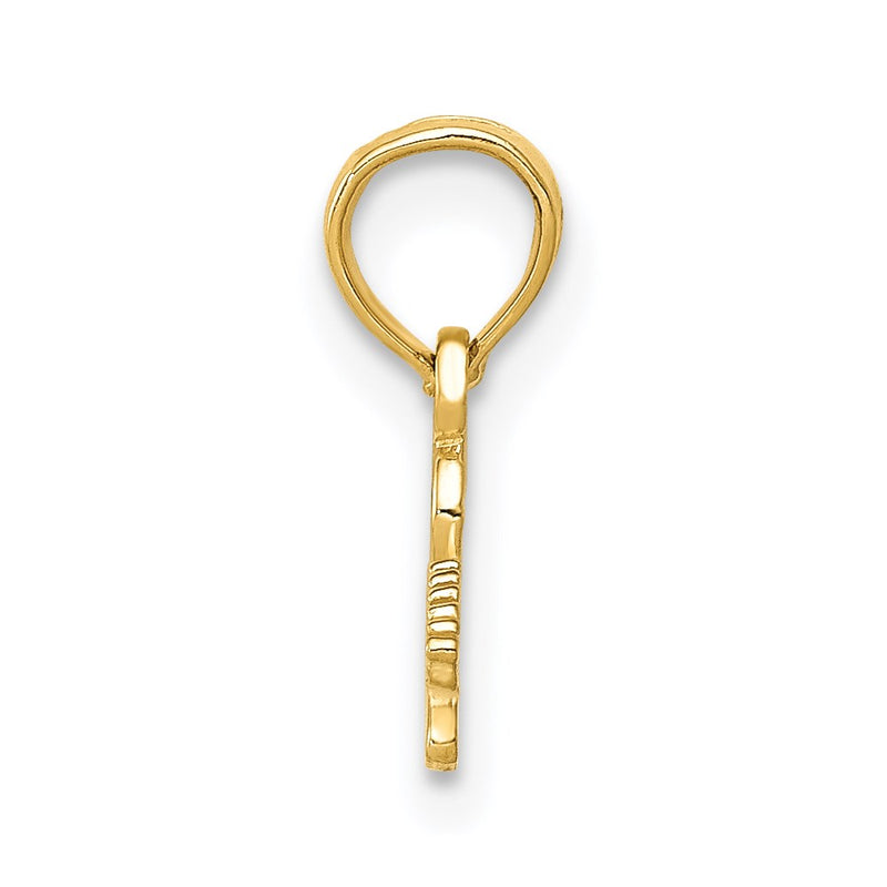 14K Yellow Gold Electric Guitar Pendant