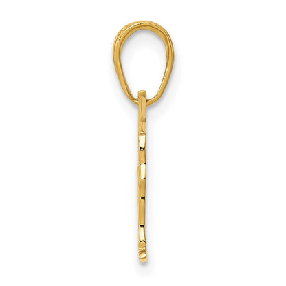 14K Yellow Gold Gymnastics Pendant