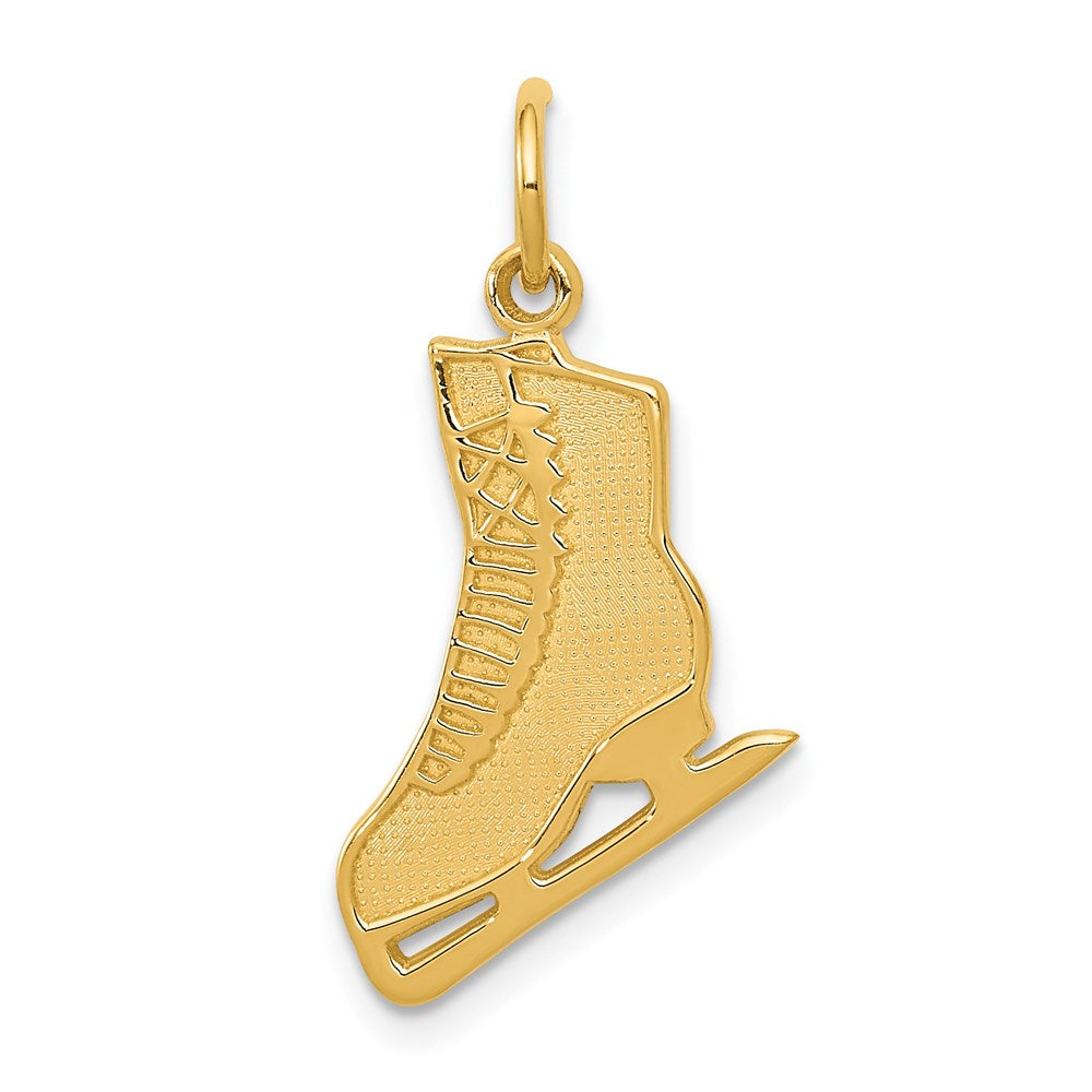 14K Yellow Gold Figure Skate