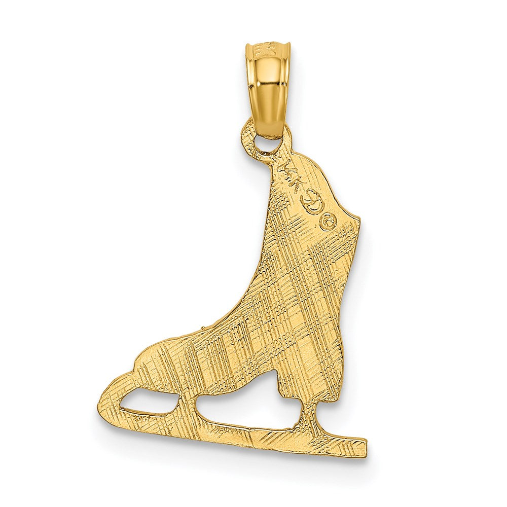 14K Yellow Gold Figure Skate
