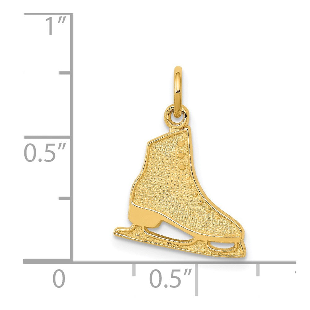 14K Yellow Gold Figure Skate