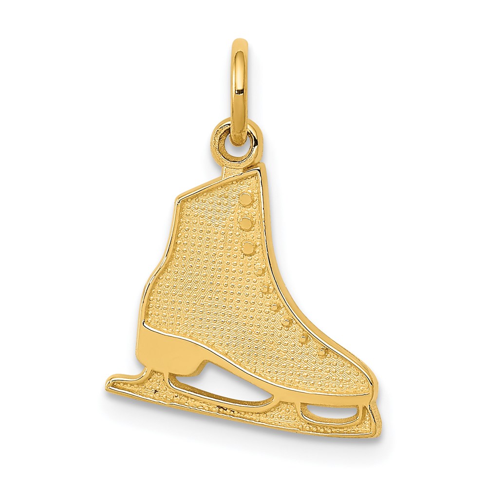 14K Yellow Gold Figure Skate