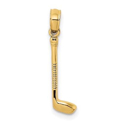 14K Yellow Gold Golf Club Charm