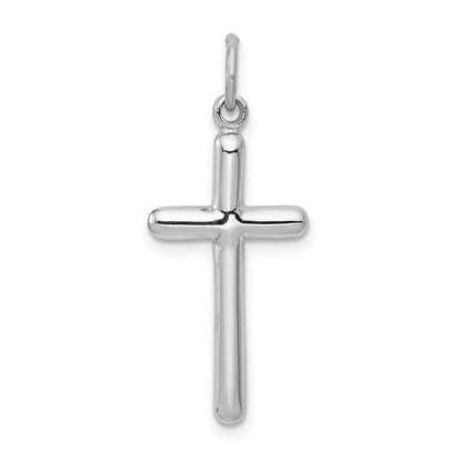 14K White Gold Cross Pendant