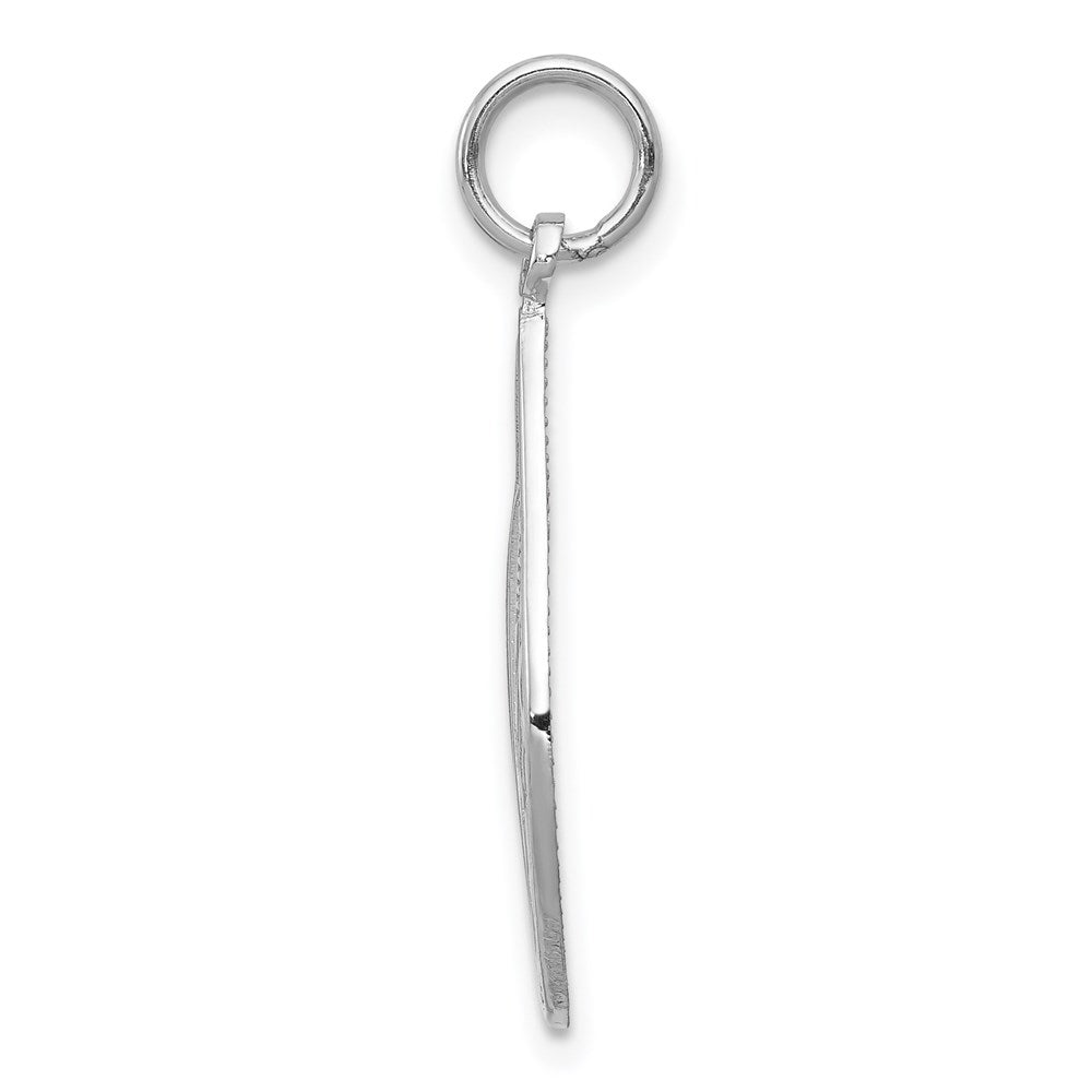 14K White Gold Mary Blessed Virgin Charm