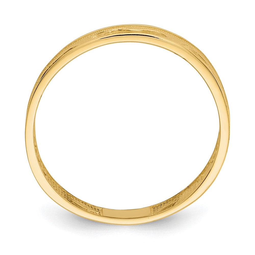 14K Yellow Gold Footprints In The Sand Ring