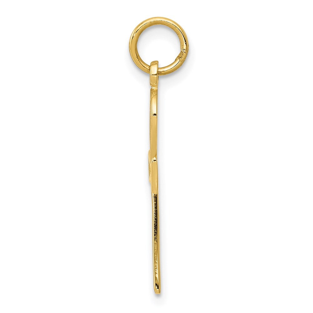 14K Yellow Gold Ankh Cross Charm