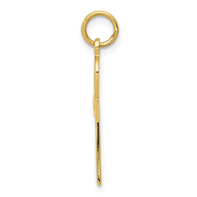 14K Yellow Gold Ankh Cross Charm
