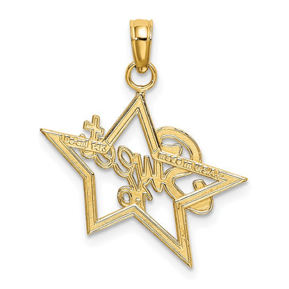 14K Yellow Gold Sweet 16 Charm