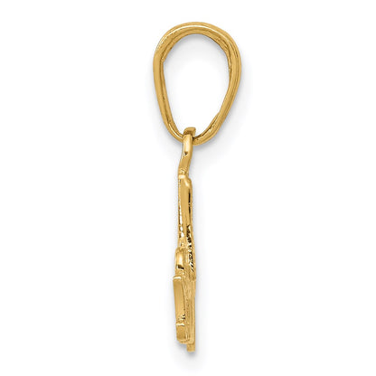 14K Yellow Gold #1 Mom Charm