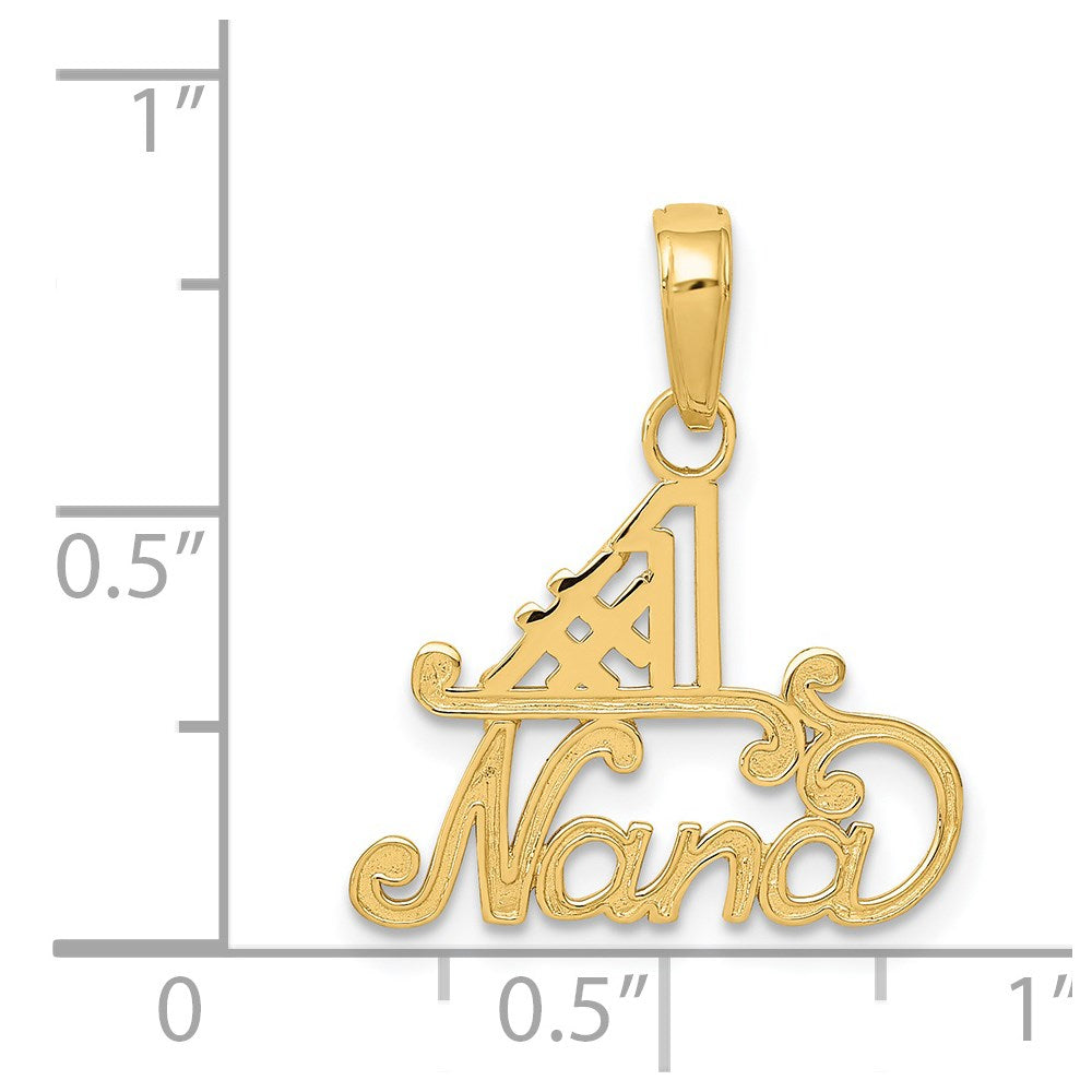 14K Yellow Gold #1 Nana Charm