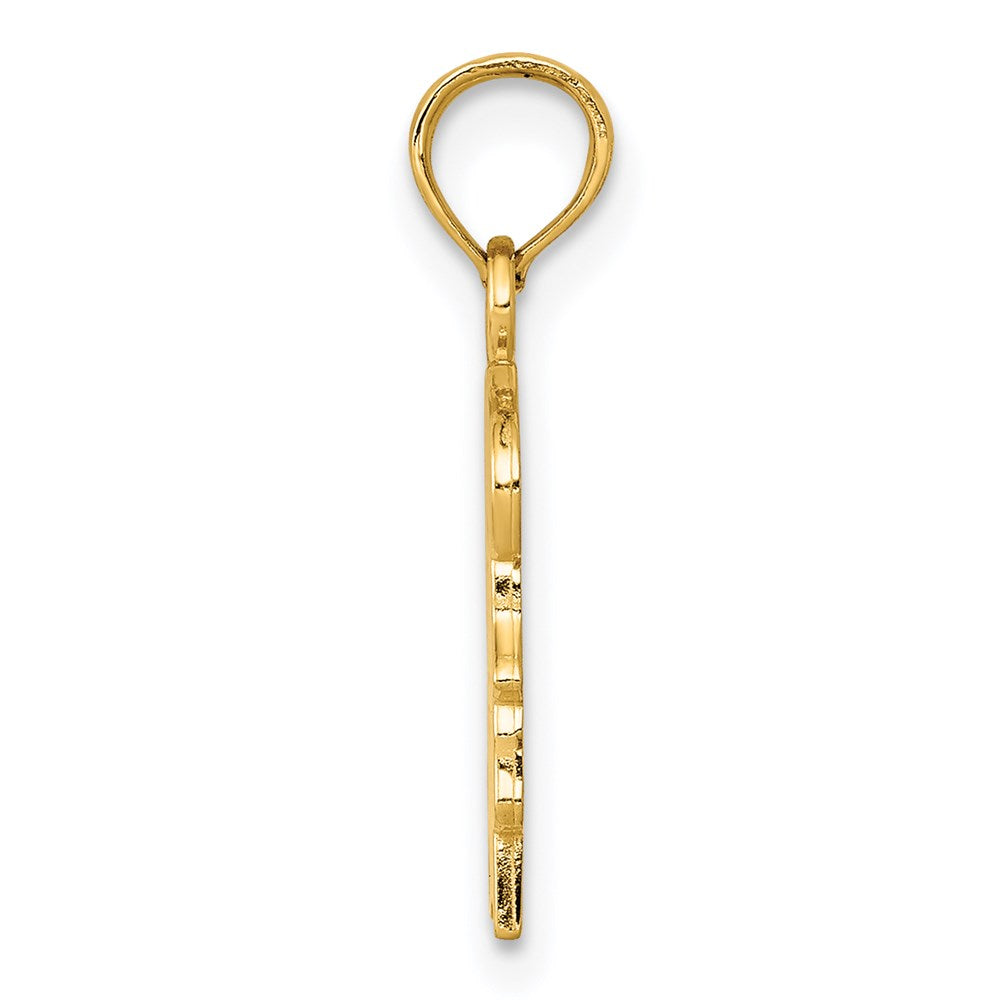 14K Yellow Gold Girl Charm