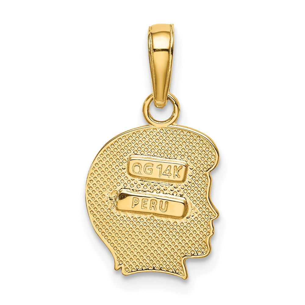14K Yellow Gold Boy Charm