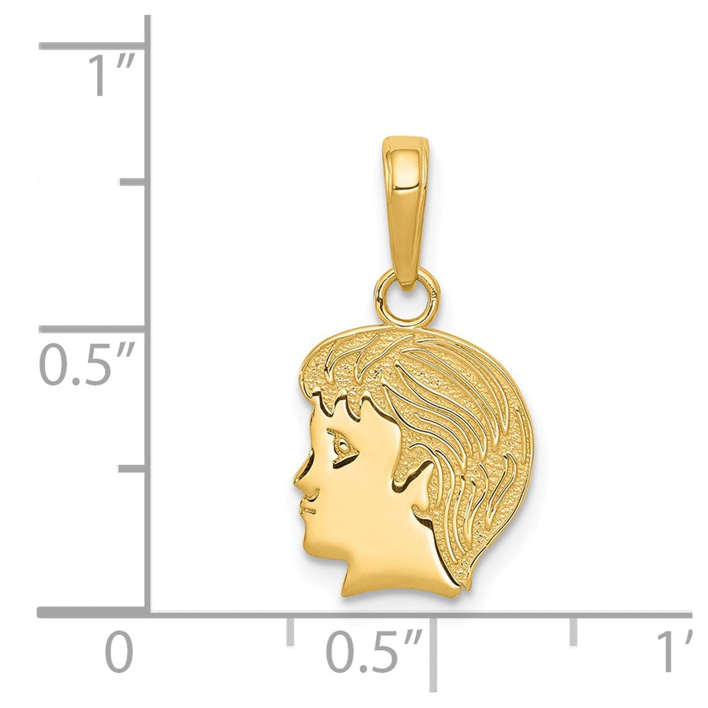 14K Yellow Gold Boy Charm