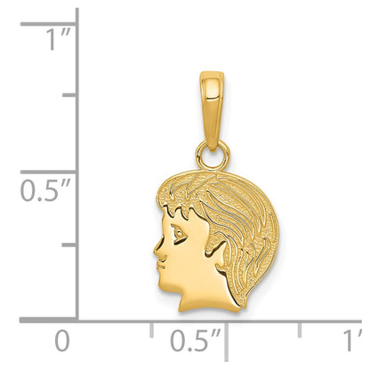 14K Yellow Gold Boy Charm
