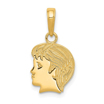 14K Yellow Gold Boy Charm