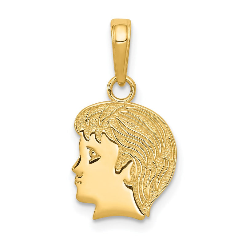 14K Yellow Gold Boy Charm