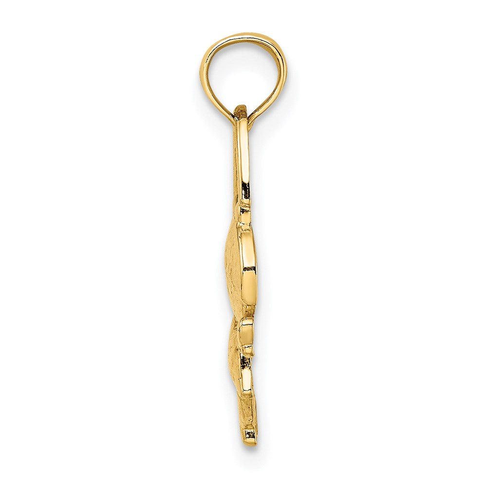 14K Yellow Gold Girl With Jump Rope Charm