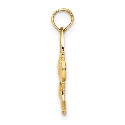 14K Yellow Gold Girl With Jump Rope Charm
