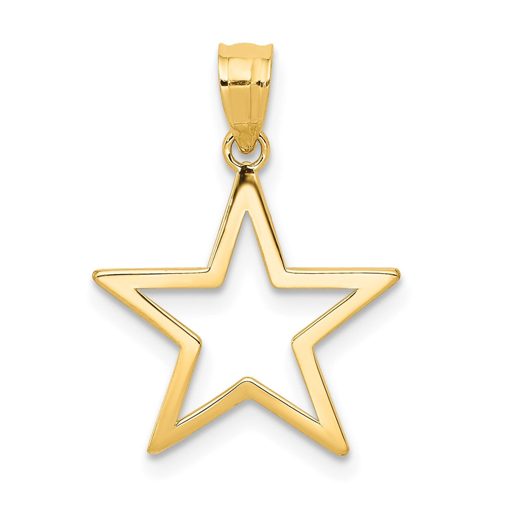 14K Yellow Gold Star Charm