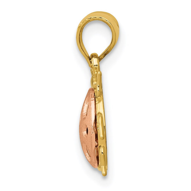 14K Two-Tone Two Tone Ladybug Pendant