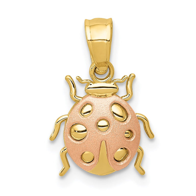 14K Two-Tone Two Tone Ladybug Pendant