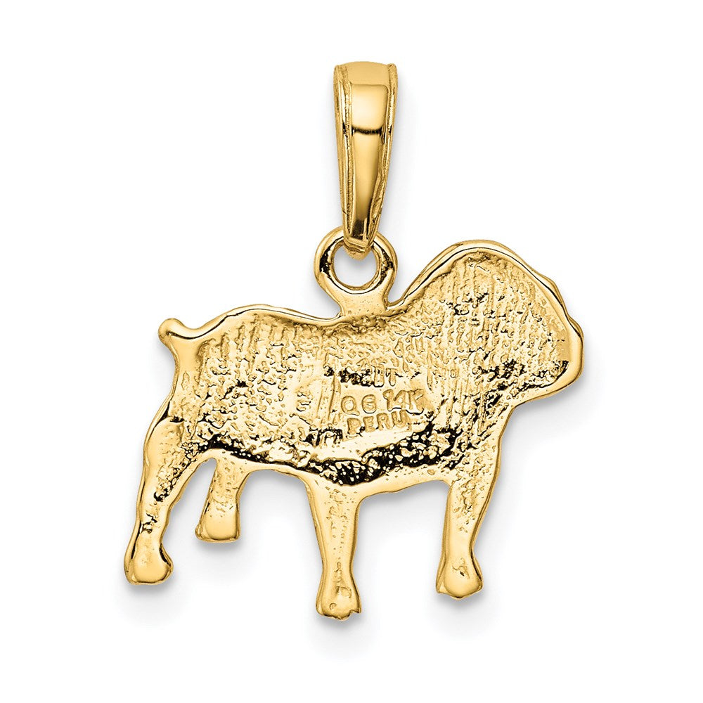 14K Yellow Gold Bulldog Charm