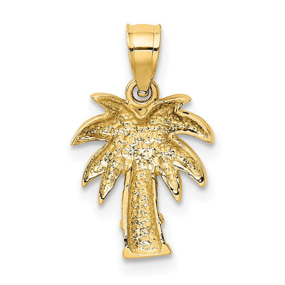 14K Yellow Gold Palm Tree