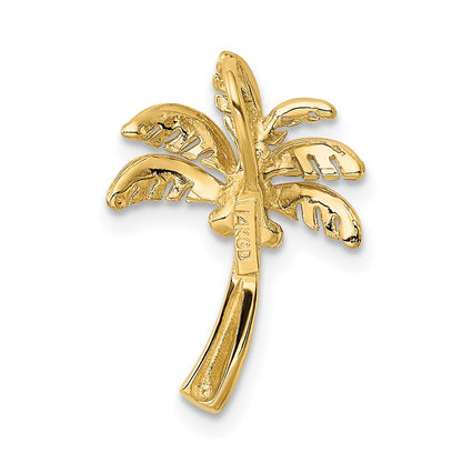 14K Yellow Gold Palm Tree Slide