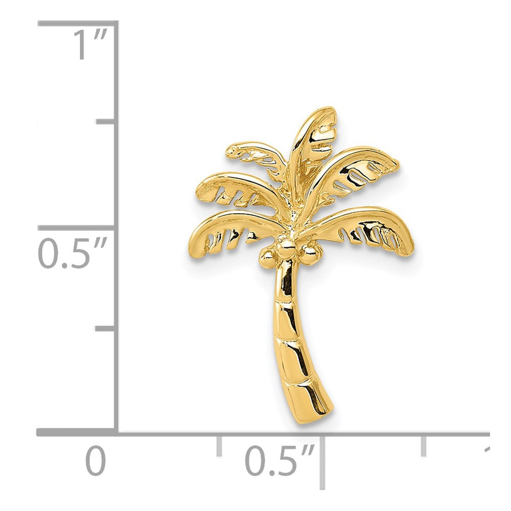 14K Yellow Gold Palm Tree Slide