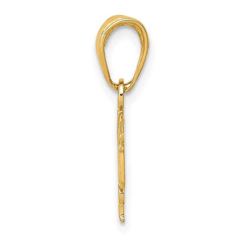 14K Yellow Gold Lpn Symbol Pendant