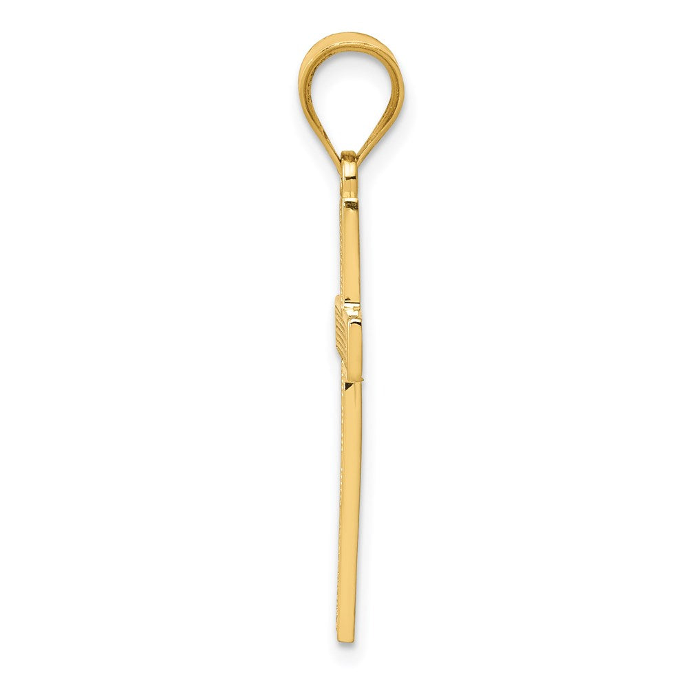 14K Yellow Gold Cross Pendant