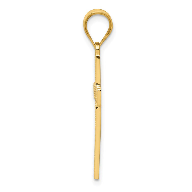 14K Yellow Gold Cross Pendant