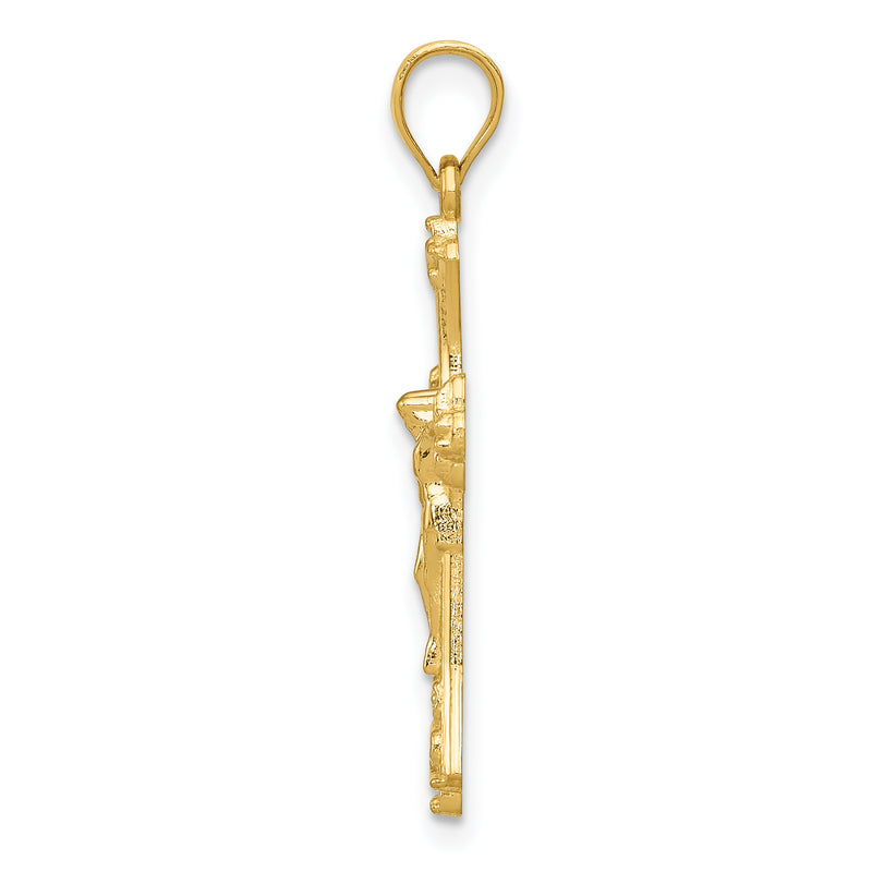 14K Yellow Gold Crucifix Pendant