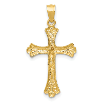 14K Yellow Gold Crucifix Pendant