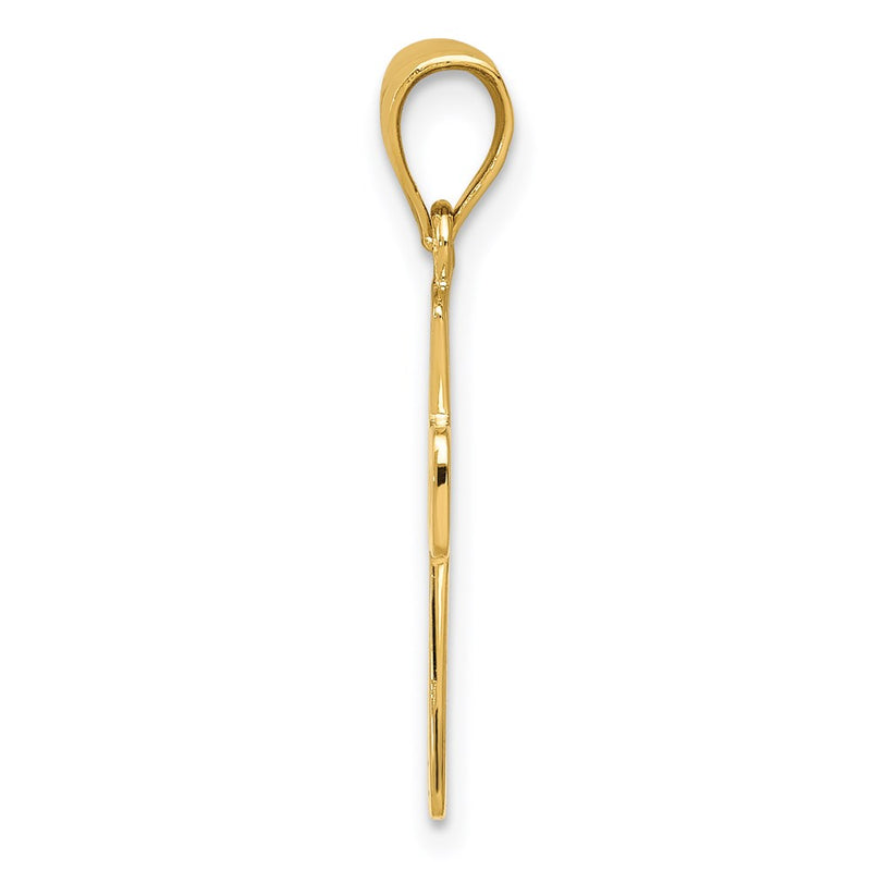 14K Yellow Gold First Holy Communion Cross Pendant