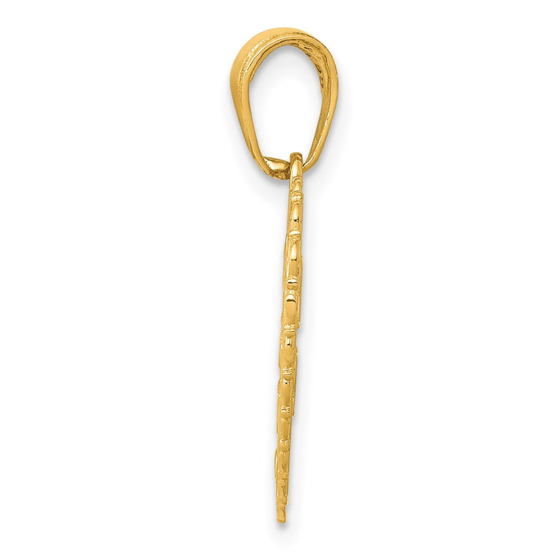 14K Yellow Gold Reversible For My Sister-Friends Forever Pendant