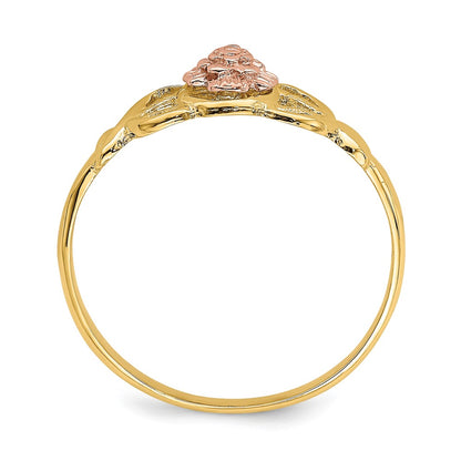 14K Two Tone Polished Ring