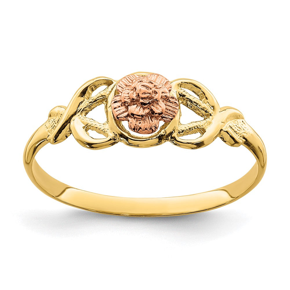 14K Two Tone Polished Ring